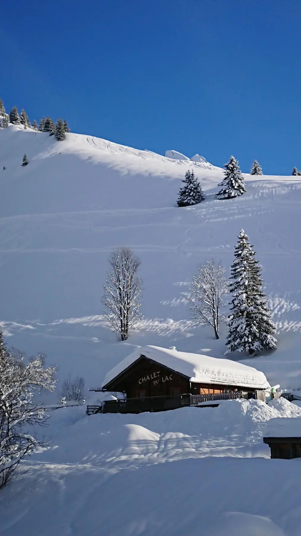 Original alpine ski slope photograph at La Clusaz, France